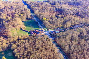 Country Inn Zum Waldhaus at the former train station Hochstadt (Palatinate) in the district Niederhochstadt in Hochstadt in the state Rhineland-Palatinate, Germany