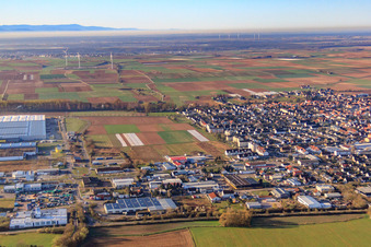 Schlagengarten commercial area in Offenbach an der Queich in the state Rhineland-Palatinate, Germany
