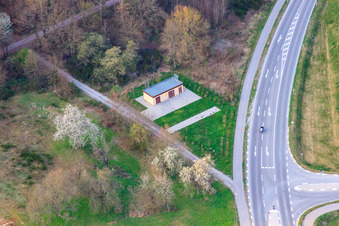 Transformer house in Jockgrim in the state Rhineland-Palatinate, Germany