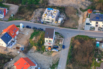 Aerial photograpy of Bird Ring x Owl Path in Jockgrim in the state Rhineland-Palatinate, Germany