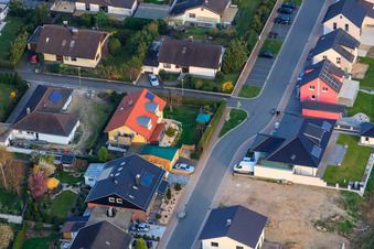 Aerial photograpy of Erfensteinweg in Jockgrim in the state Rhineland-Palatinate, Germany