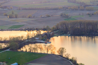 Anglerheim Neupotz on the Old Rhine near Neupotz in Neupotz in the state Rhineland-Palatinate, Germany