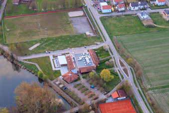 Hugo-Dörrler-Halle and at the pumping station Leimersheim in Leimersheim in the state Rhineland-Palatinate, Germany
