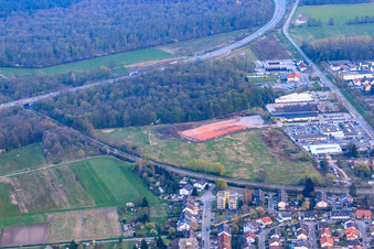EDEKA new building on Lauterburger Straße in Kandel in the state Rhineland-Palatinate, Germany