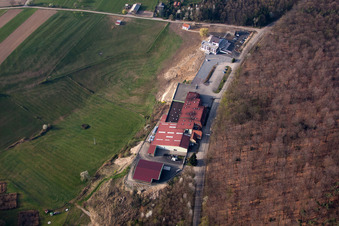 Rott in the state Bas-Rhin, France seen from above