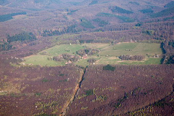 Drone recording of Mattstall in the state Bas-Rhin, France
