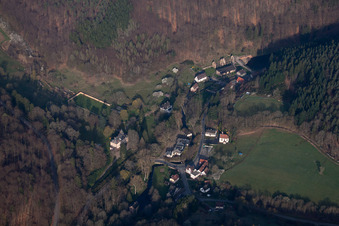 Nehwiller-près-Wœrth in the state Bas-Rhin, France from the drone perspective