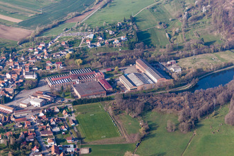 Building and production halls on the premises of De Dietrich Process Systems in Zinswiller in Grand Est, France