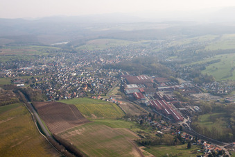 Aerial photograpy of Reichshoffen in the state Bas-Rhin, France