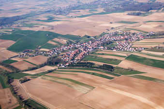Siegen in the state Bas-Rhin, France seen from a drone