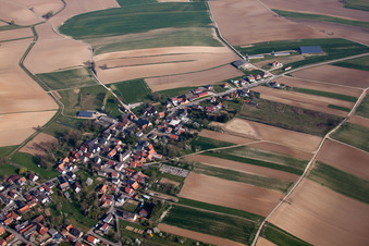 Aerial view of Siegen in the state Bas-Rhin, France