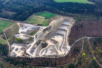 Quarry in the district Haina in Römhild in the state Thuringia, Germany