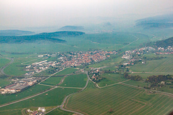 Aerial photograpy of Bad Colberg in Heldburg in the state Thuringia, Germany