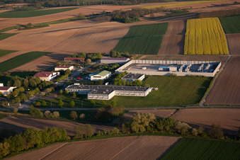 Scheibenhard in the state Bas-Rhin, France out of the air