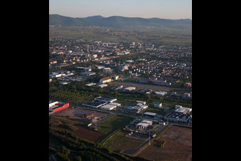 Bird's eye view of District Queichheim in Landau in der Pfalz in the state Rhineland-Palatinate, Germany