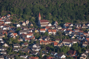 Church building of der CATHOLIC ST.-JOHANNES-CHURCH in the village of in the district Koenigsbach in Neustadt an der Weinstrasse in the state Rhineland-Palatinate, Germany