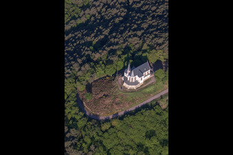 Aerial view of Burrweiler in the state Rhineland-Palatinate, Germany