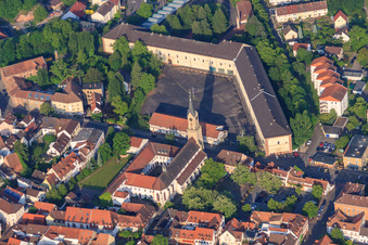 (former) Stengelkaserne and St. Jakobus in Germersheim in the state Rhineland-Palatinate, Germany