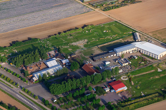 Southern Palatinate Football Golf Park at Adamshof Kandel in Kandel in the state Rhineland-Palatinate, Germany out of the air