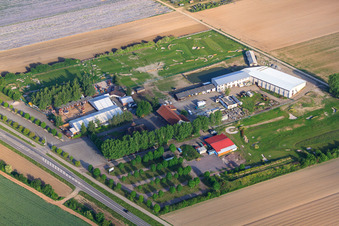 Southern Palatinate Football Golf Park at Adamshof Kandel in Kandel in the state Rhineland-Palatinate, Germany seen from above