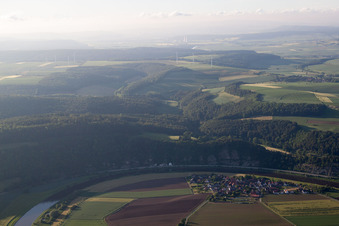Nuclear power plant Grohnde remotely in the district Grohnde in Emmerthal in the state Lower Saxony, Germany