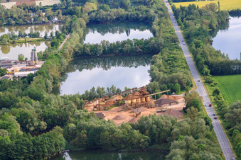 Durant-Weserkieswerk GmbH in the district Godelheim in Höxter in the state North Rhine-Westphalia, Germany