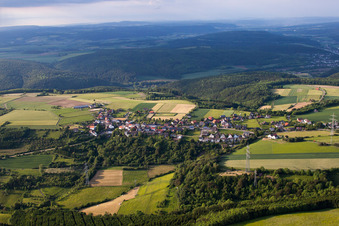 From the south in the district Jakobsberg in Beverungen in the state North Rhine-Westphalia, Germany
