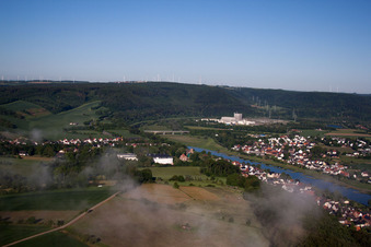 Aerial photograpy of District Würgassen in Beverungen in the state North Rhine-Westphalia, Germany