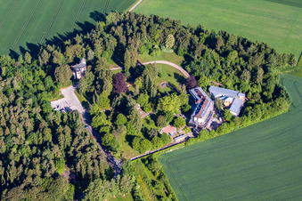 Aerial photograpy of Industrial Park Metal Training Center WBS in Beverungen in the state North Rhine-Westphalia, Germany