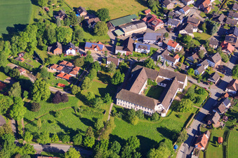 Building complex of the Coptic Orthodox Monastery of the Holy Virgin Mary and Saint Maurice in the district Brenkhausen in Höxter in the state North Rhine-Westphalia, Germany