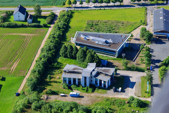 Konrad-Zuse-Straße commercial area with MR SYSTEME GmbH and OZet Tuning in Höxter in the state North Rhine-Westphalia, Germany