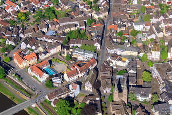 Westerbachstraße and Rathausgasse in Höxter in the state North Rhine-Westphalia, Germany