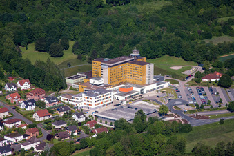 Hospital grounds of the Clinic Klinikum Weser-Egge - St. Ansgar Kronkenhaus Hoexter in Hoexter in the state North Rhine-Westphalia, Germany