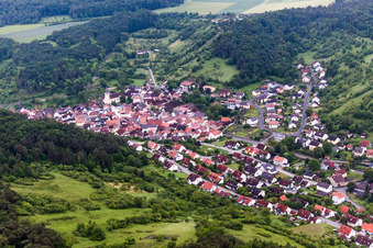 Village view in Sulzthal in the state Bavaria, Germany