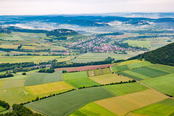 From the southwest in the district Diebach in Hammelburg in the state Bavaria, Germany