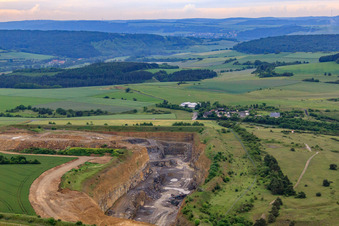Karlstadt district landfill in the former quarry in the district Karlburg in Karlstadt am Main in the state Bavaria, Germany