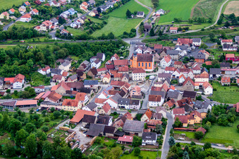 Village view in the district Reuchelheim in Arnstein in the state Bavaria, Germany