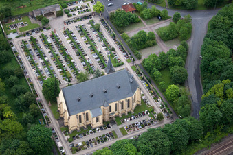 Church building Pfarr- und Wallfahrtskirche "Maria Sondheim" in the district Heugrumbach in Arnstein in the state Bavaria