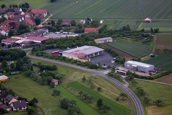 Bus company in the district Zeuzleben in Werneck in the state Bavaria, Germany