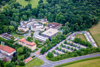 Complex of the hotel building near castle in Werneck in the state Bavaria, Germany