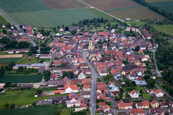 Church building in the village of in Werneck in the state Bavaria