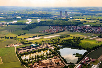 Asphaltmischwerke Main-Saale GmbH & Co.KG Grafenrheinfeld plant in Röthlein in the state Bavaria, Germany