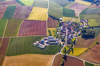 With bioenergy in the district Rupprechtshausen in Unterpleichfeld in the state Bavaria, Germany