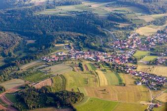Agricultural fields and farmland in the district Laudenberg in Limbach in the state Baden-Wuerttemberg, Germany