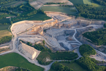 Quarry for the mining and handling of Kalk in the district Baiertal in Nussloch in the state Baden-Wurttemberg, Germany