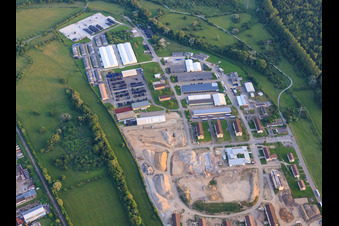 Former Salmkaserne and RFL Tire-Rim-Logistics Freight Forwarding and Storage GmbH in Philippsburg in the state Baden-Wuerttemberg, Germany