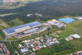 Bruchstücker and Goodyear industrial area in Philippsburg in the state Baden-Wuerttemberg, Germany