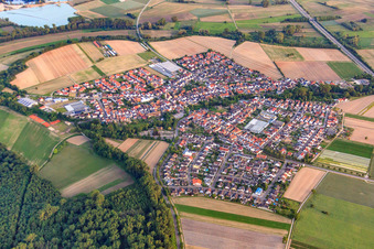 Village view from the north in Kuhardt in the state Rhineland-Palatinate, Germany