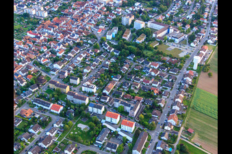 Aerial photograpy of Röntgenstr in Kandel in the state Rhineland-Palatinate, Germany