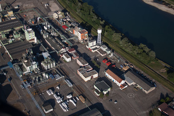 Lauterbourg in the state Bas-Rhin, France from the plane